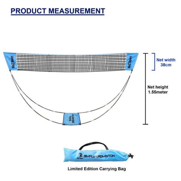 my-11134207-7r98v-lpusqswkvv114b.webp Portable Badminton Net Set with Stand W38cm H155cm