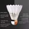 6Pcs Goose Feather Badminton Shuttlecock