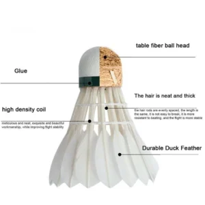 JUNIPER 12Pcs Badminton Shuttlecock